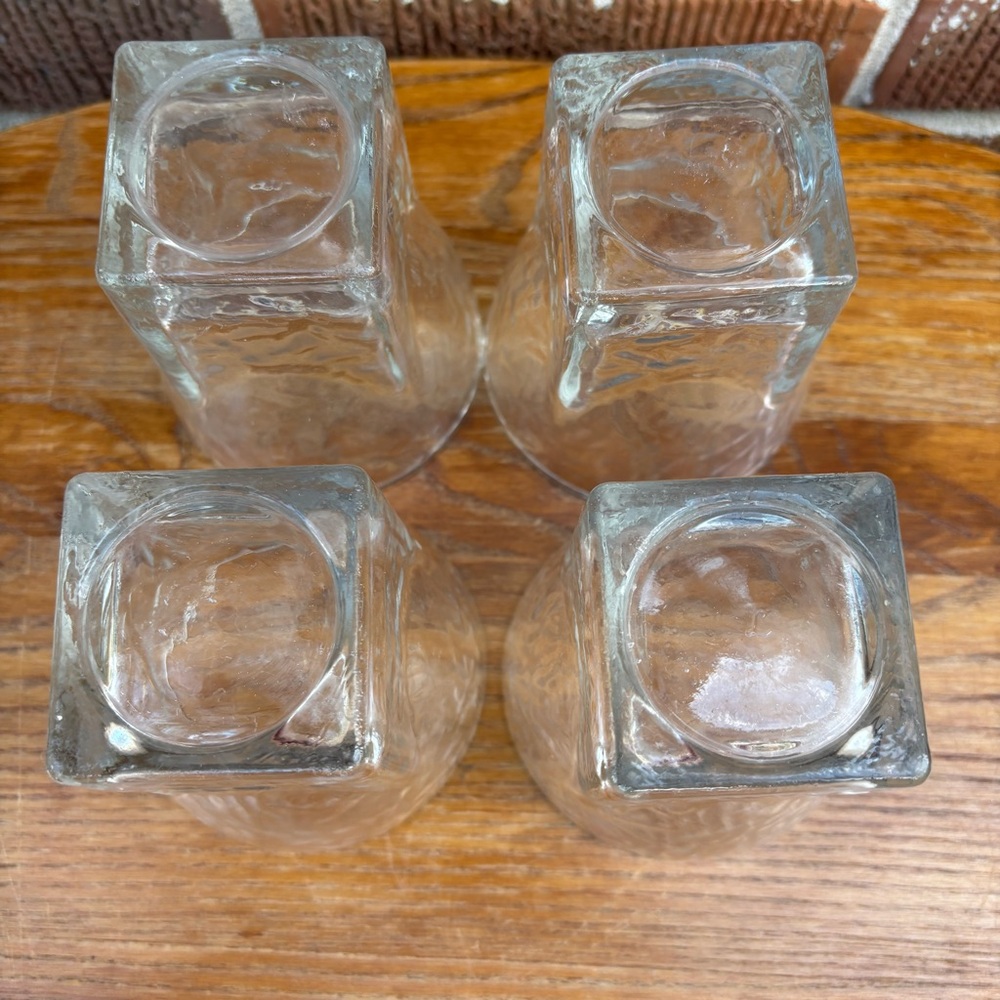 Vintage Mid Century Atomic Libbey St Regis Rocks Glasses Set of 4 - Picture 6 of 8
